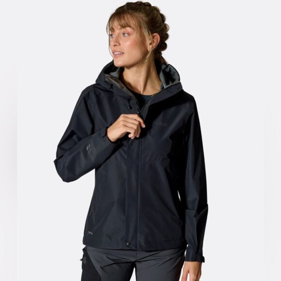 Rab sz S Downpour Waterproof Jacket Women's Blue Jacket pertex shield like new - Picture 9 of 9